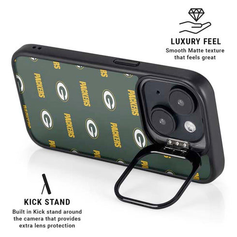 NFL Green Bay Packers Blitz Series iPhone 15 Plus Kickstand Case